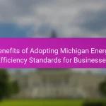 Benefits of Adopting Michigan Energy Efficiency Standards for Businesses