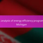 Cost analysis of energy efficiency programs in Michigan