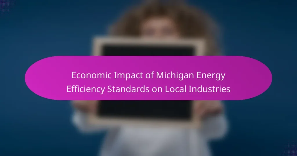 Economic Impact of Michigan Energy Efficiency Standards on Local Industries