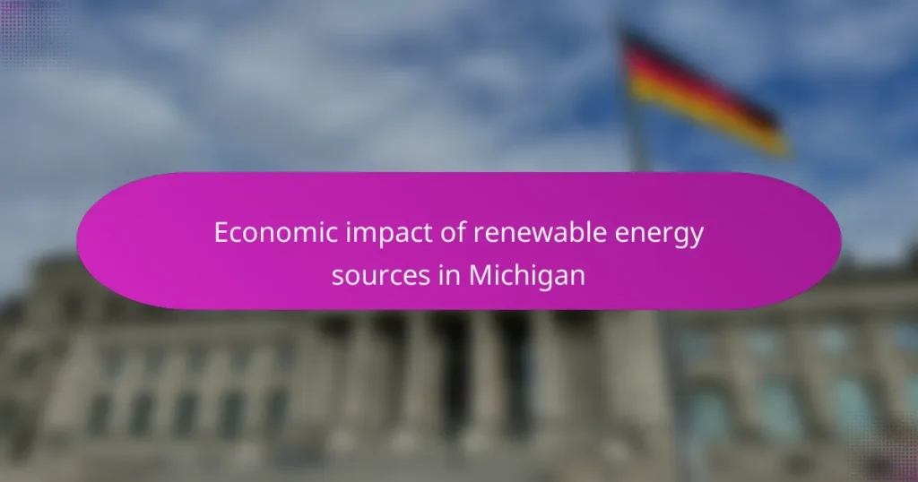 Economic impact of renewable energy sources in Michigan