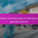 Impact of energy policy on Michigan’s agricultural sector