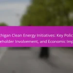 Michigan Clean Energy Initiatives: Key Policies, Stakeholder Involvement, and Economic Impacts