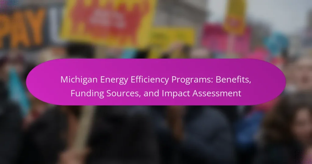 Michigan Energy Efficiency Programs: Benefits, Funding Sources, and Impact Assessment