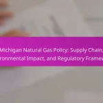 Michigan Natural Gas Policy: Supply Chain, Environmental Impact, and Regulatory Framework