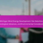 Michigan Wind Energy Development: Site Selection, Technological Advances, and Environmental Considerations