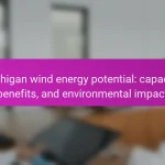 Michigan wind energy potential: capacity, benefits, and environmental impact