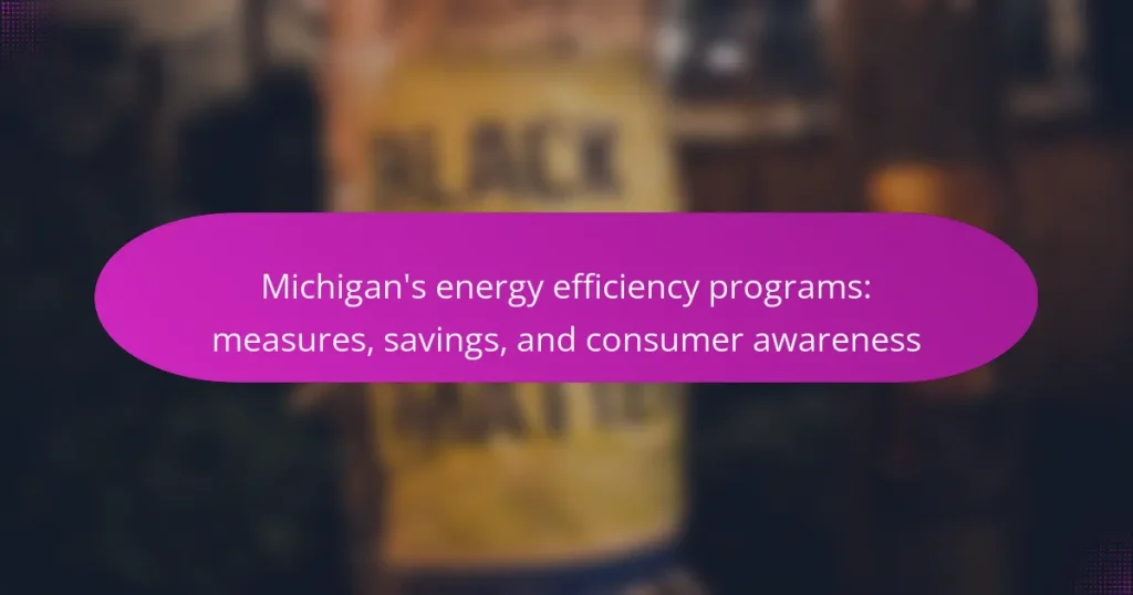 Michigan’s energy efficiency programs: measures, savings, and consumer awareness